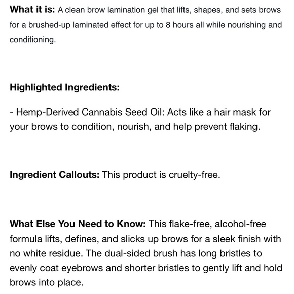 MILK Makeup K*U*S*H Lamination Eyebrow Gel HYBRID  👀  NEW IN BOX Brow - Picture 6 of 6